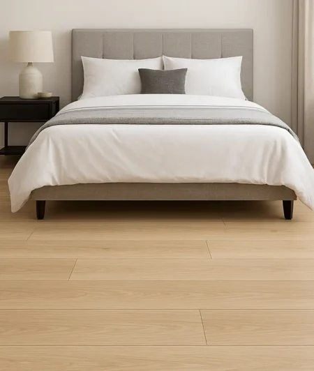Alta Invisible engineered wood flooring in bedroom
