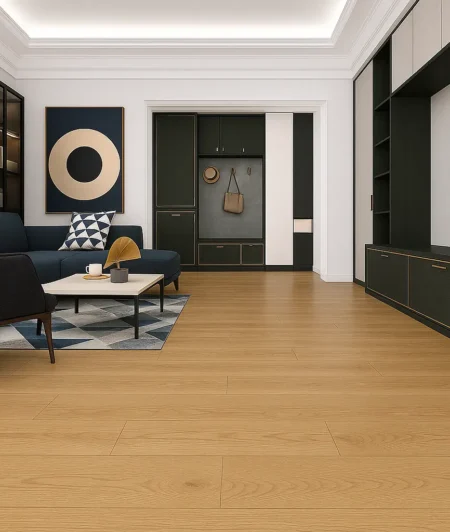 Classic 3025 Wide Strip Engineered Wood Flooring in Living Room