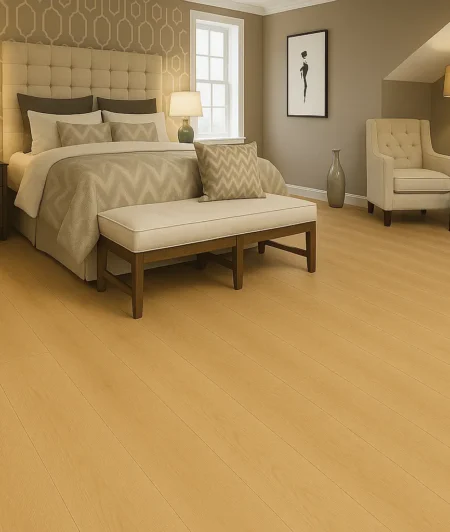 Classic 3060 Wide Plank Engineered Wood Flooring in Bedroom