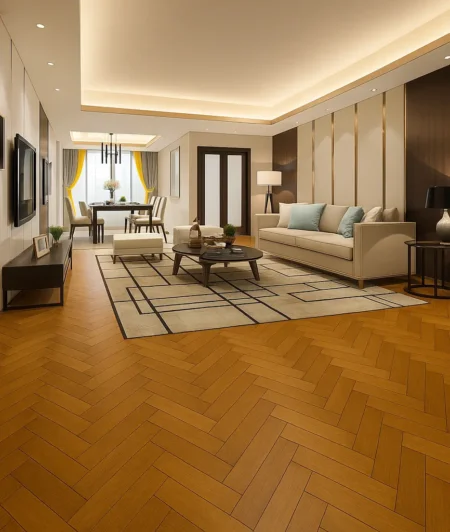 BONA SCSW Bamboo Flooring In Living Room