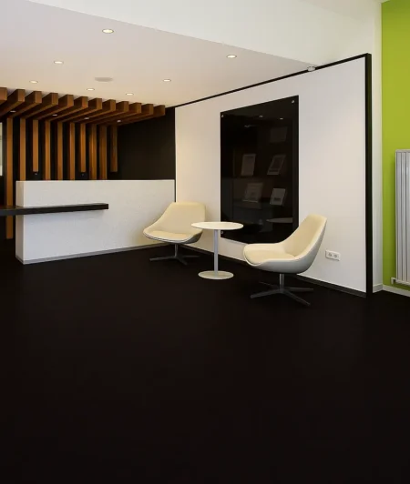 Dark-Bistre DVF Linoleum Flooring In Office