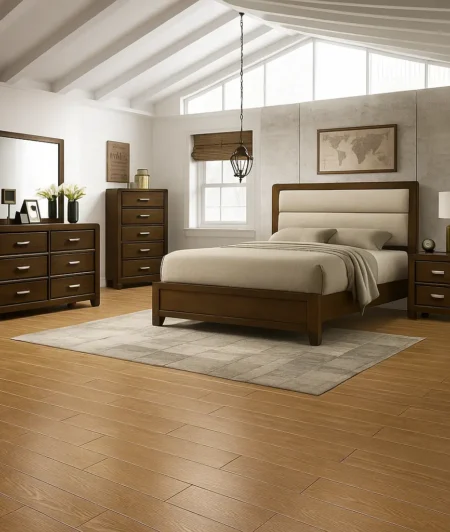 Excel UKF Fawn WPC Click Flooring In Bedroom