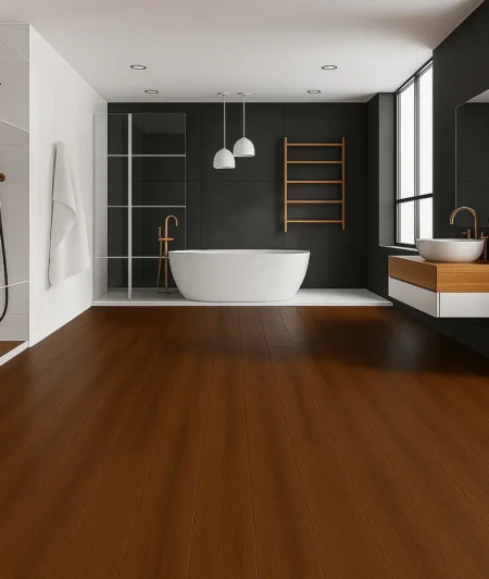 Harper Belcroft WPC Vinyl Plank Flooring In Bathroom