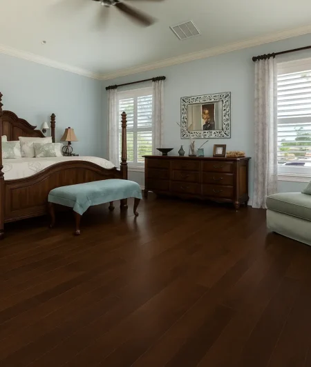 Junckers BABH Solid Hardwood Flooring in Bedroom