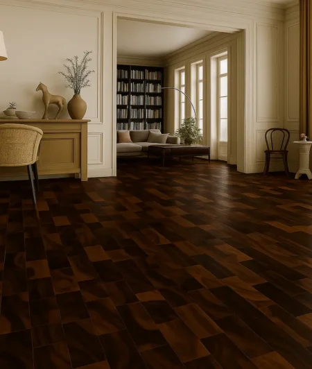 Junckers BOV Solid Hardwood Flooring in Living Room