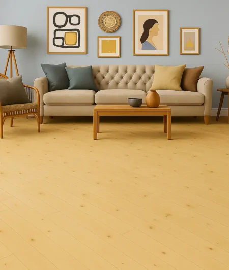 Junckers MV Solid Hardwood Flooring in Living Room