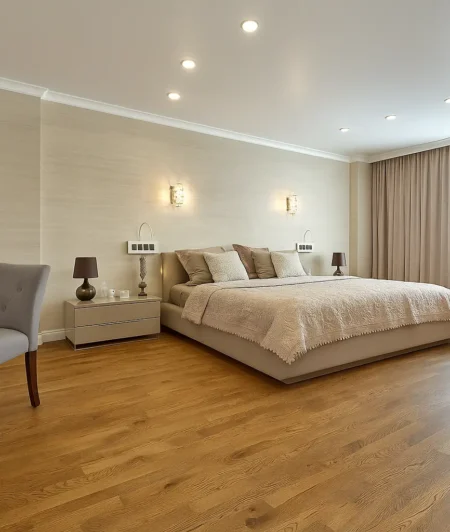 Junckers ONN Solid Hardwood Flooring in Bedroom