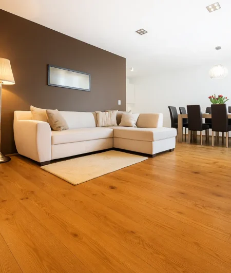 Junckers ONN Solid Hardwood Flooring in Living Room