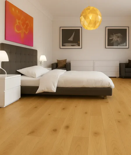 Junckers ONNN Solid Hardwood Flooring in Bedroom