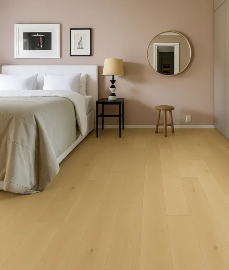 Junckers OPNP Solid Hardwood Flooring in Bedroom
