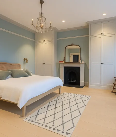 Junckers OPNW Solid Hardwood Flooring in Bedroom