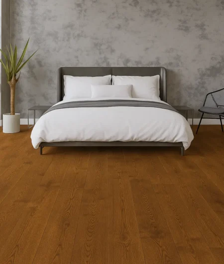 Junckers OPRS Solid Hardwood Flooring in Bedroom