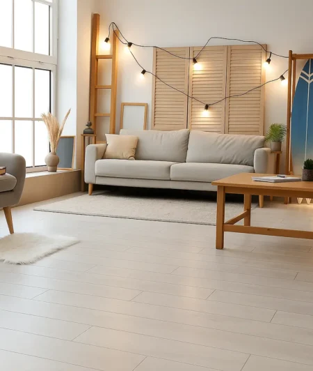 Junckers OPSP Solid Hardwood Flooring in Living Room