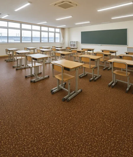 Lona NP Rubber Flooring In School