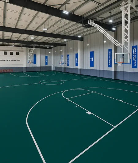 Omni Exel Unis FG Sports Flooring in Basketball Court