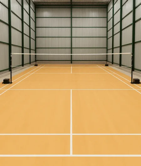 Omni Exel Wood GM Sports Flooring Badminton Court