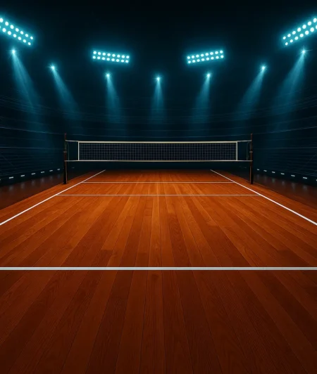 Omni Exel Wood GO Sports Flooring Volleyball Court