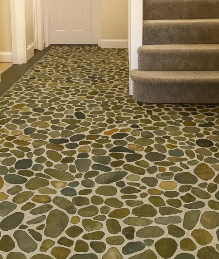 Pebble Terrazzo Flooring in hallways