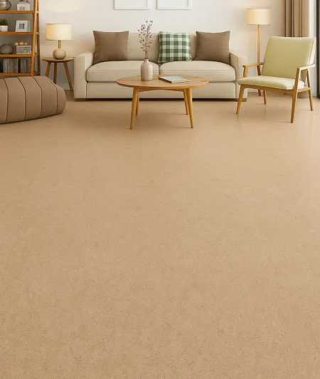 Pink-Granite DVF Linoleum Flooring In Living Room