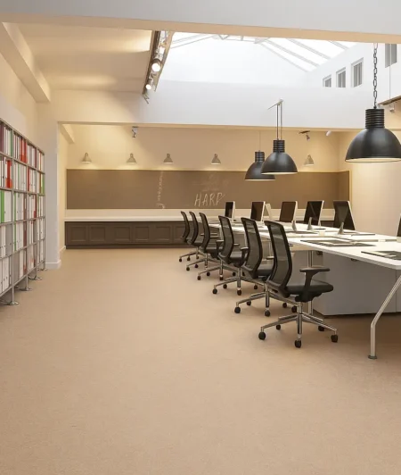 Pink-Granite DVF Linoleum Flooring In Office