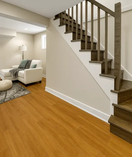 Preference SG Hybrid WPC Flooring In Basement