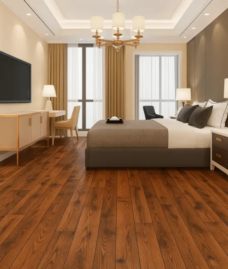 Sawkill AB Reclaimed Wood Flooring in Bedroom