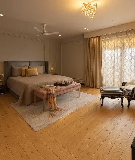 Sawkill ACL Reclaimed Wood Flooring in Bedroom