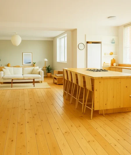 Sawkill ACL Reclaimed Wood Flooring in Kitchen