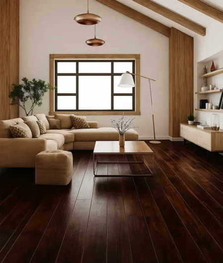 Sawkill AOD Reclaimed Wood Flooring in Living Room