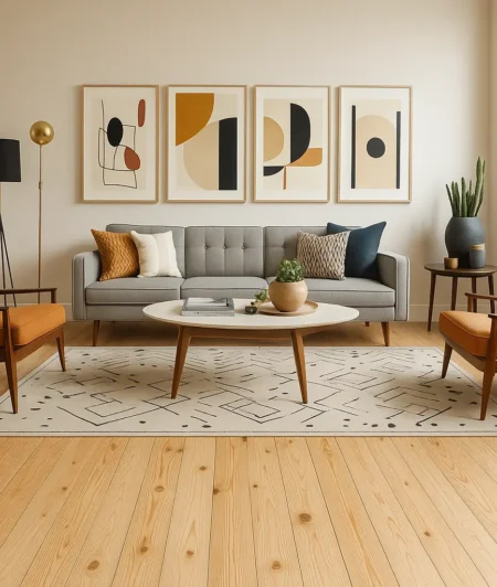 Sawkill DF Reclaimed Wood Flooring in Living Room