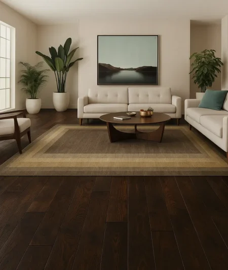 Sawkill EHD Reclaimed Wood Flooring In Living Room