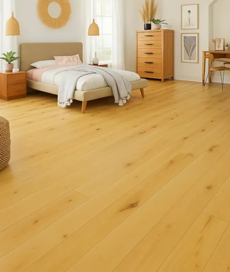 Sawkill HL Reclaimed Wood Flooring In Bedroom
