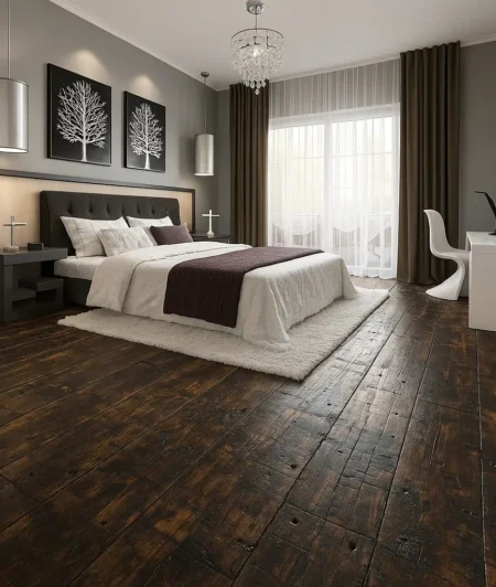 Sawkill MD Reclaimed Wood Flooring in Bedroom