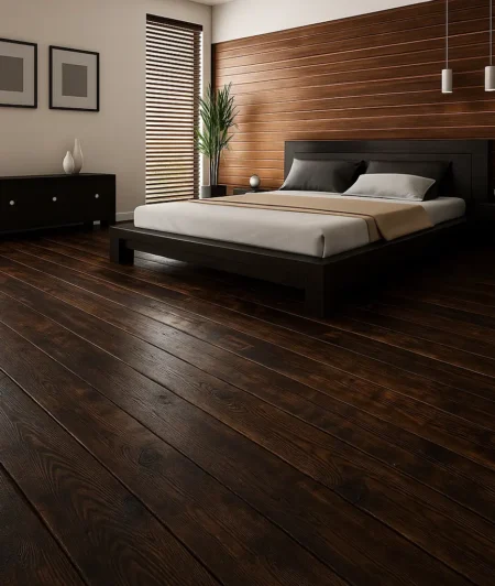 Sawkill NSD Reclaimed Wood Flooring in Bedroom