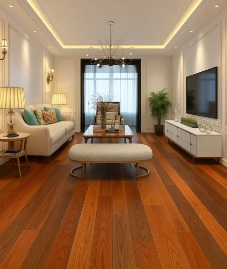 Sawkill SC Reclaimed Wood Flooring in Living Room