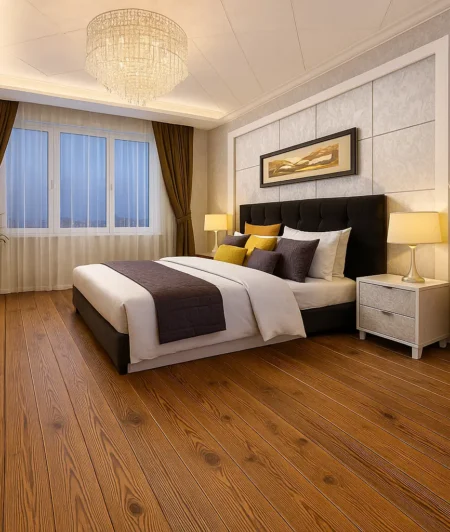 Sawkill SP Reclaimed Wood Flooring In Bedroom