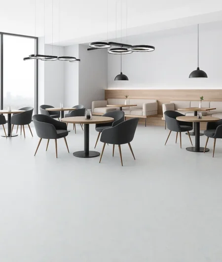 Seashell DVF Linoleum Flooring In Restaurants