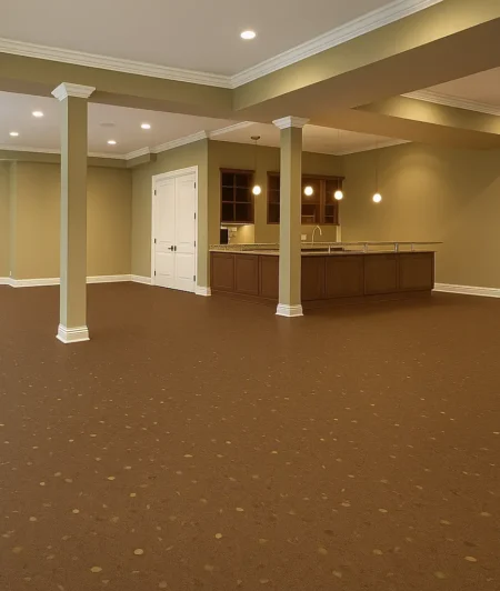 Signa NP Rubber Flooring In Basement