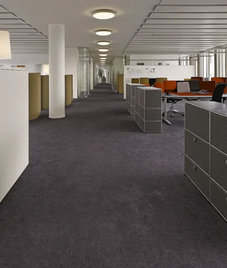 Slate-Grey DVF Linoleum Flooring In Office