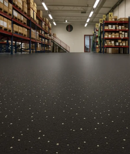 Stone NP Rubber Flooring In Industry