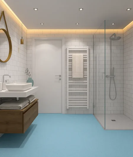 Tarkett EPS LOB Vinyl Flooring in Bathroom