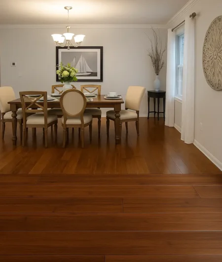 UNICLIC SCSW Bamboo Flooring In Dining Areas
