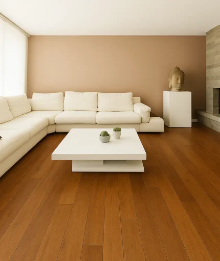 UNICLIC SCSW Bamboo Flooring In Living Room
