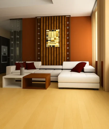 UNICLIC SNSW Bamboo Flooring In Living Room