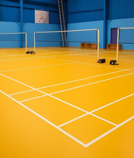 Ultrasol V4 Yellow Sports Flooring Badminton Court