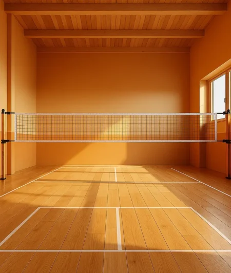 Ultrasol V5 Classic Oak Sports Flooring Volleyball Court