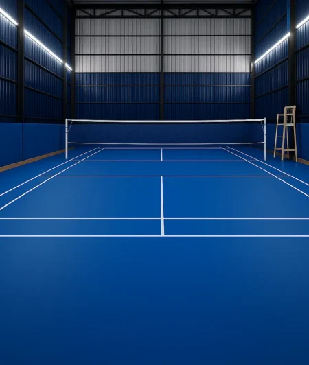 Ultrasol V5 Royal Blue Sports Flooring Badminton Court