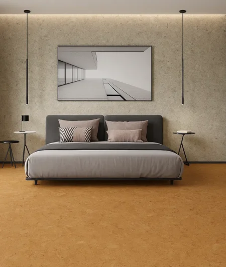 Wicanders ISM Cork Flooring In Bedroom