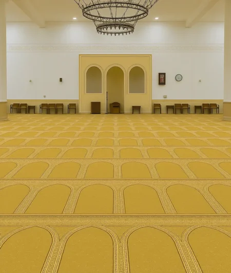 Aqsa Beige Mosque Carpets Sample In Mosque