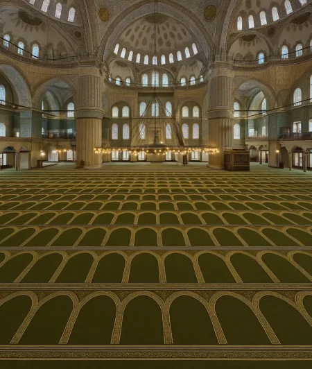 Aqsa Green Mosque Carpets In Mosque
